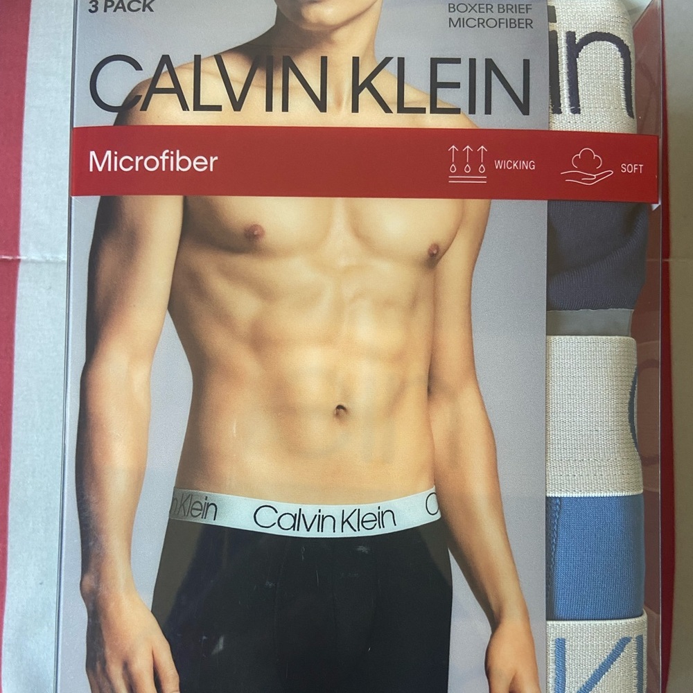 Men’s Calvin Klein Microfiber 3 Pack Boxer Briefs